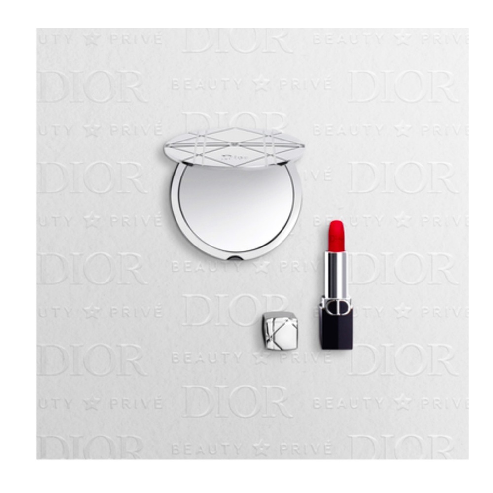 Dior mirror and lipstick
